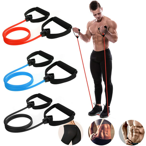 Resistance Bands Biceps Training Pull Rope Double Head Fitness Gym Tension Rope